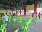 จัดเตรียมสถานที่  เพื่อให้โรงพยาบาลหัวไทรบริการฉีดวัคซีนโควิ