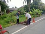 ซ่อมแซมฝาท่อระบายน้ำที่ชำรุด บริเวณ ชุมชนตลาดสด หมู่ที่ 1